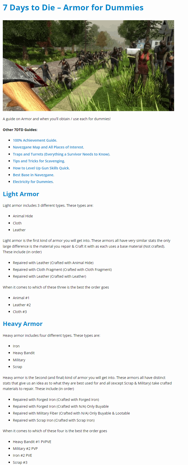 Armor for Dummies
