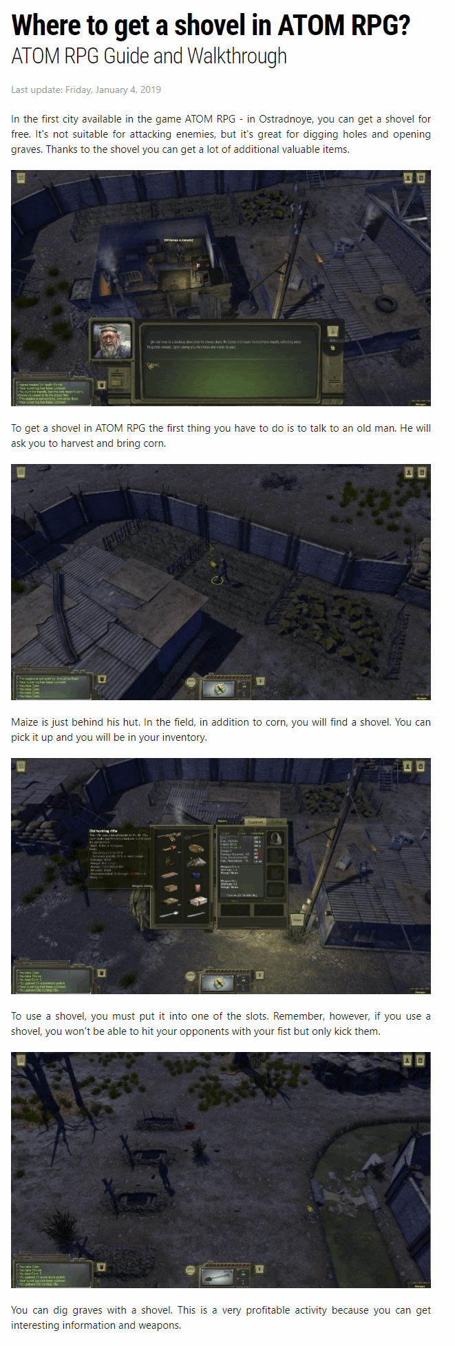 Where to get a shovel?