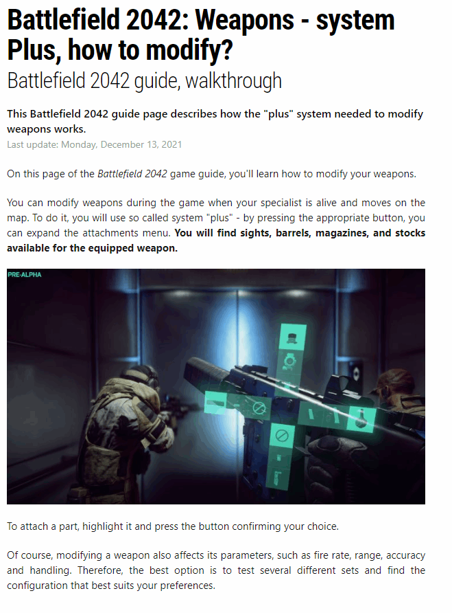 Weapons - system Plus, how to modify?