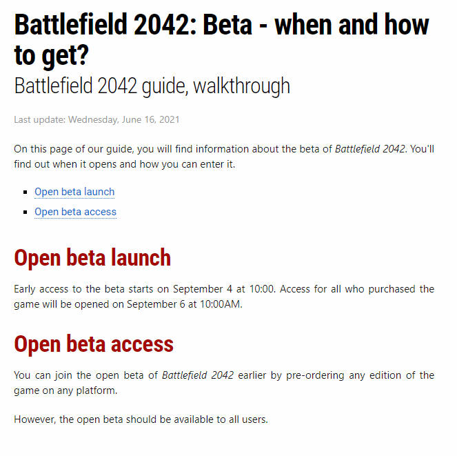 Beta - when and how to get?