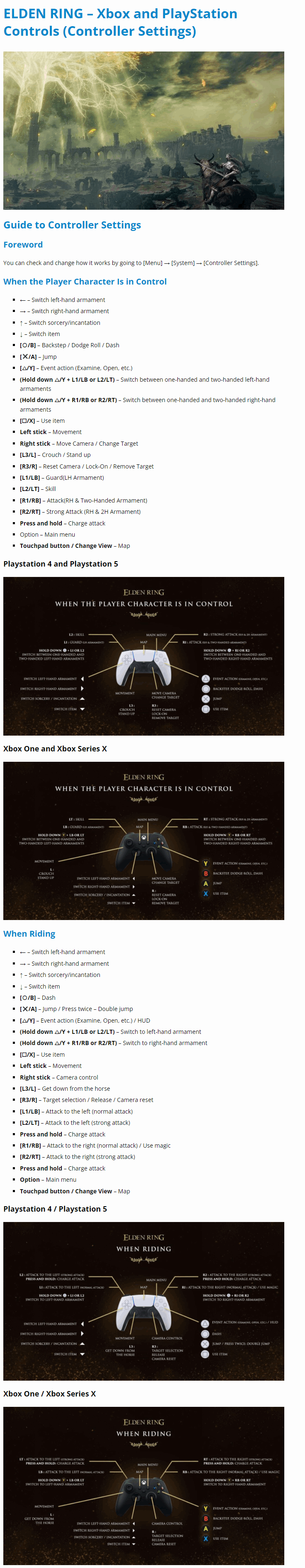 Controls (Controller Settings)