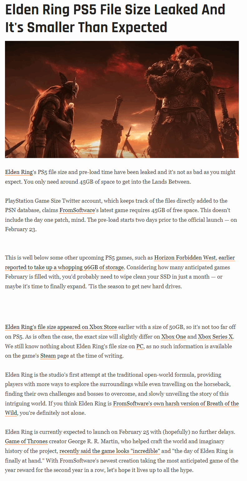 It's Smaller Than Expected