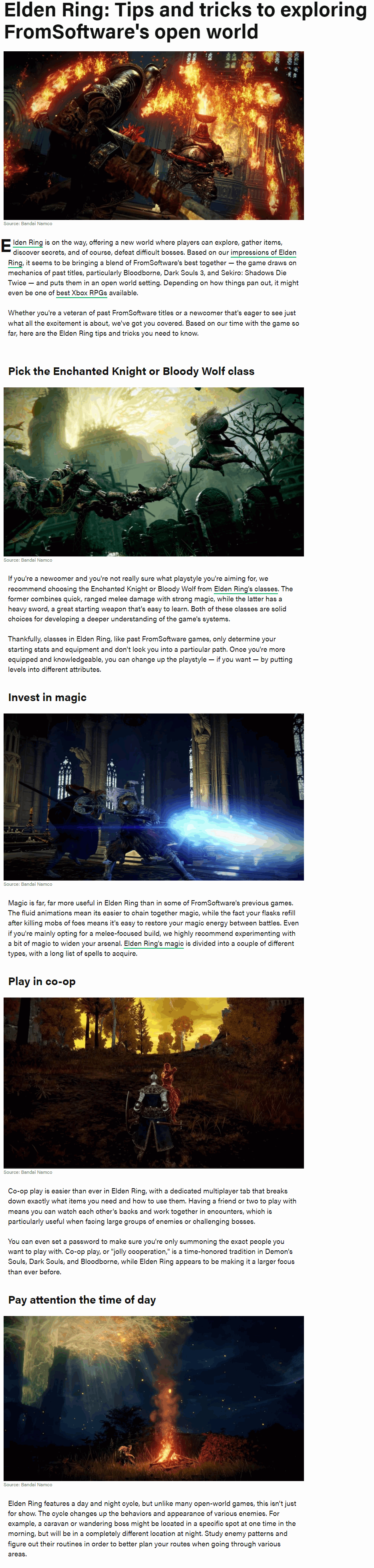 Tips and tricks to exploring FromSoftware's open world