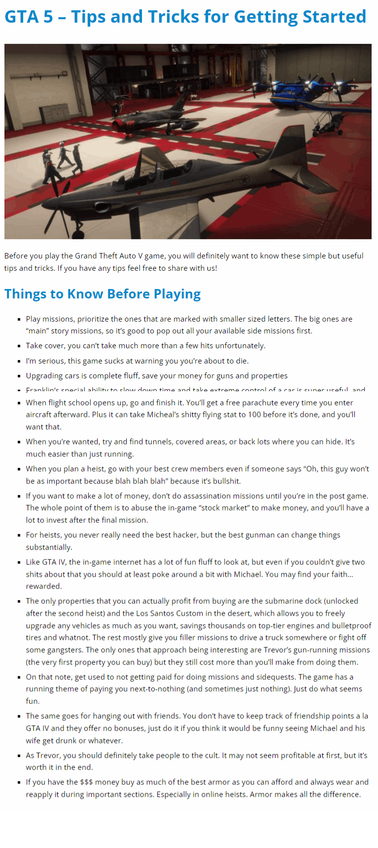 Tips and Tricks for Getting Started