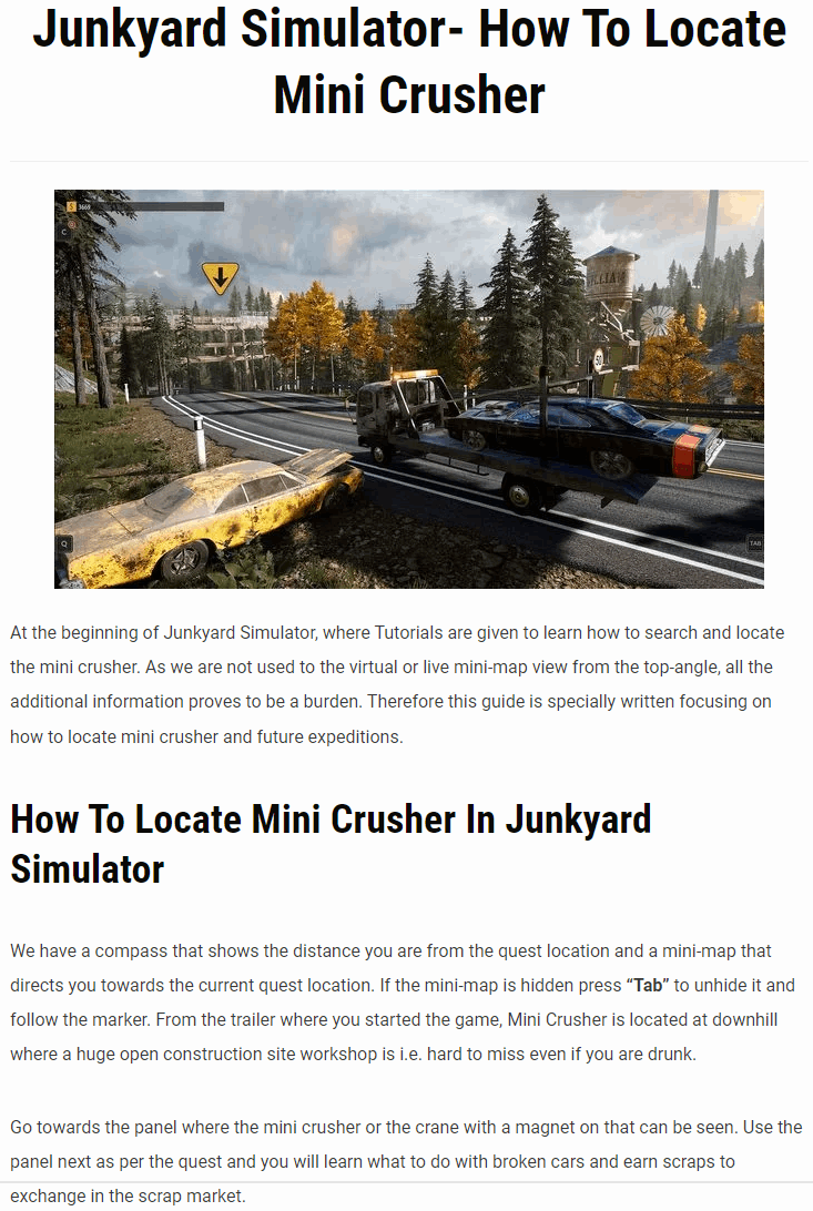 How To Locate Mini Crusher