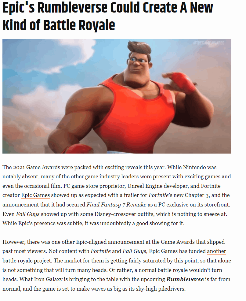 Could Create A New Kind of Battle Royale