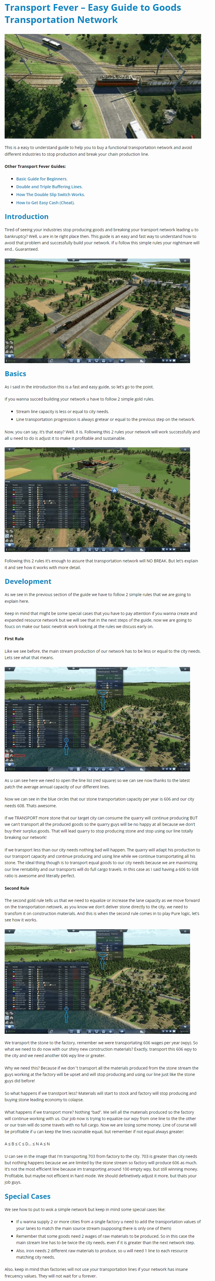 Easy Guide to Goods Transportation Network